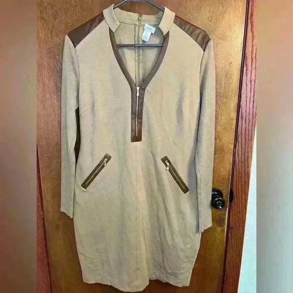 Cache women’s faux leather body con dress - Picture 1 of 4